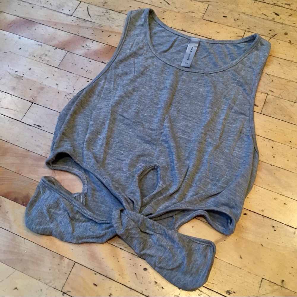 Twist front crop top